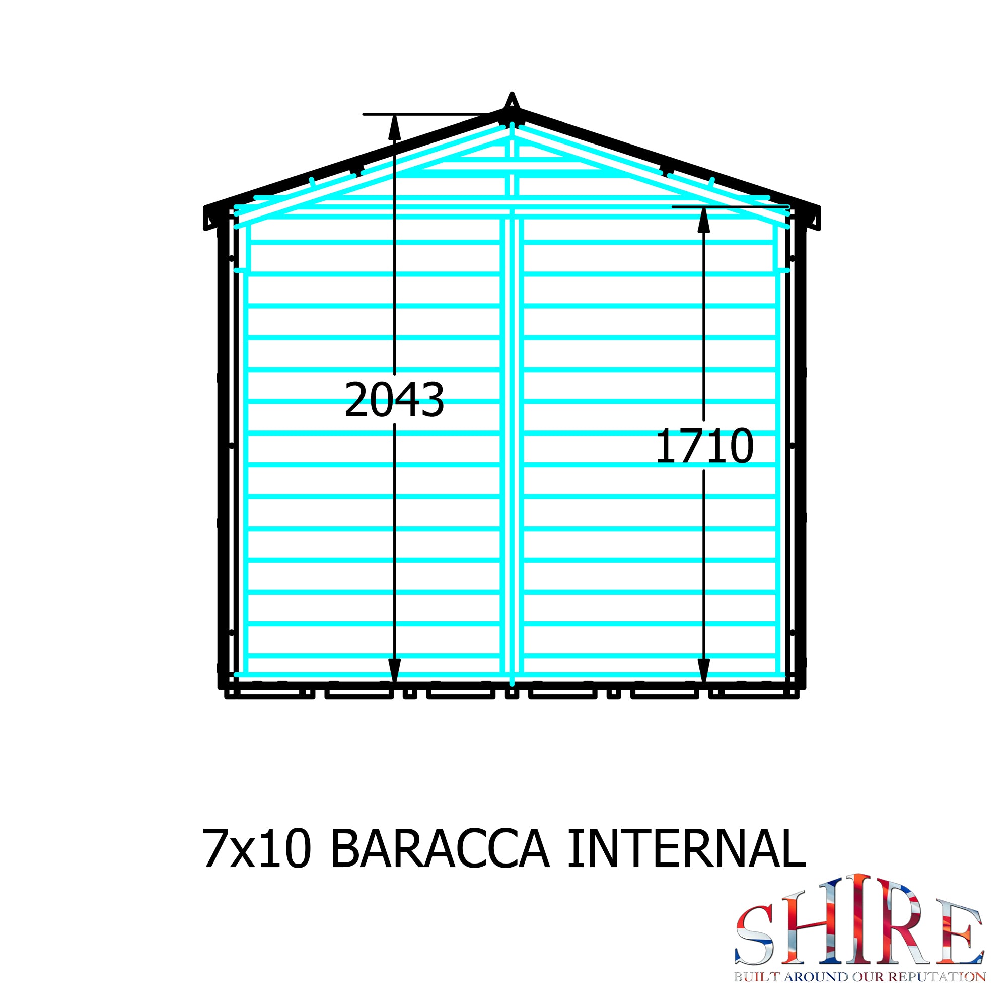 Shire Barraca  10ft x 7ft Shiplap Shed